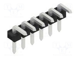 Connector: pin strips; pin header; male; PIN: 6; 2.54mm; THT; 1x6