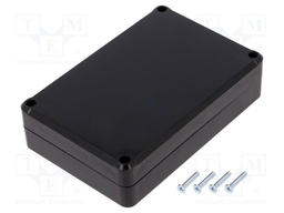 Enclosure: multipurpose; X: 80mm; Y: 120mm; Z: 31mm; ABS; black