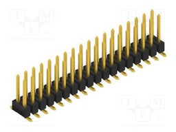 Connector: pin strips; pin header; male; PIN: 36; 2.54mm; SMT; 2x18