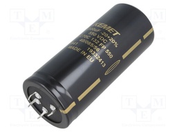 Capacitor: electrolytic; 1.3mF; 550VDC; ESR: 316mΩ; SNAP-IN; ±20%