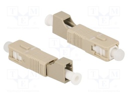 Adapter; LC/PC,SC/PC; beige; -40÷75°C