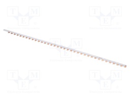 Busbar; 16mm2; Poles: 1; Urated: 400V; fork; Pitch: 27mm; L: 1000mm