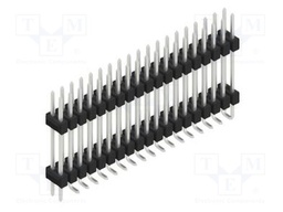 Connector: pin strips; pin header; male; PIN: 38; 2.54mm; SMT; 2x19
