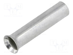 Bootlace ferrule; non-insulated; copper; 2.5mm2; 12mm; tinned