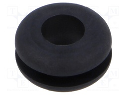 Grommet; black; UL94HB; TPR