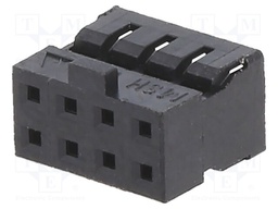 2mm MGrid WtB Rec Crp Hsg PBT Blk 8Ckt