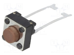 Microswitch TACT; SPST; Pos: 2; 0.05A/12VDC; THT; none; 0.98N; 1.4mm