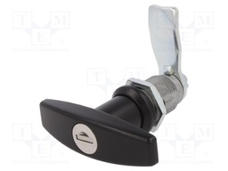 Lock; zinc and aluminium alloy; 30mm; black finish