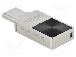 Pendrive; 128GB; R: 100MB/s; silver; USB C plug; 0÷70°C