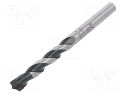 Drill bit; for concrete; Ø: 10mm,3/8"; L: 120mm; metal; blister