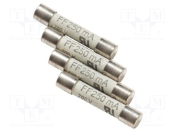 Fuse; 250mA; 600V; 4pcs.