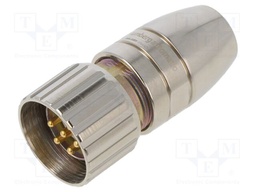 M23 connector 6 pole male M23 connector, solder connec