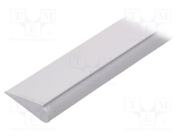 Profiles for LED modules; white; surface; white; L: 1m; aluminium