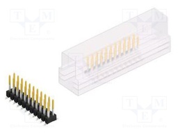 Connector: pin strips; pin header; male; PIN: 22; 2.54mm; SMT; 2x11