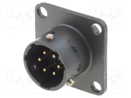 Connector: circular; MIL-C-26482, Series 1,PT; socket; male; 7.5A