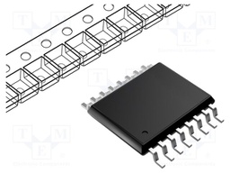 I/O Expander, 8bit, 400 kHz, I2C, SMBus, 2.3 V, 5.5 V, TSSOP
