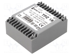 Transformer: mains; 18VA; 115VAC; 9V; 9V; Mounting: PCB; IP00