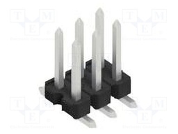 Connector: pin strips; pin header; male; PIN: 6; 2.54mm; SMT; 2x3