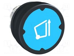 Switch: push-button; Stabl.pos: 1; 22mm; blue; Illumin: none; IP66