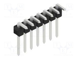 Connector: pin strips; pin header; male; PIN: 7; 2.54mm; THT; 1x7