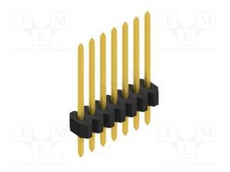 Connector: pin strips; pin header; male; PIN: 7; 1.27mm; THT; 1x7