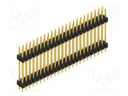 Connector: pin strips; pin header; male; PIN: 48; 2.54mm; THT; 2x24