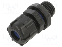 Cable gland; with long thread; M12; 1.5; IP67; polyamide; black