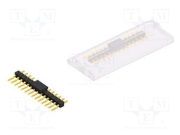 Connector: pin strips; pin header; male; PIN: 14; 2.54mm; SMT; 1x14