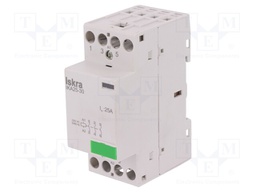 Contactor: 3-pole installation; NO x3; 230VAC; 25A; DIN; IKA