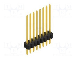 Connector: pin strips; pin header; male; PIN: 8; 1.27mm; THT; 1x8