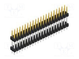Connector: pin strips; pin header; male; PIN: 42; 2.54mm; THT; 2x21