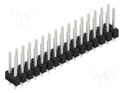 Connector: pin strips; pin header; male; PIN: 32; 2.54mm; THT; 2x16