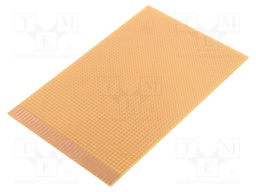 Board: universal; single sided,prototyping; W: 100mm; L: 160mm