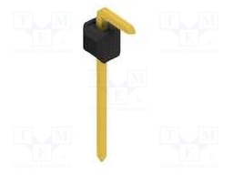 Connector: pin strips; pin header; male; PIN: 1; 2.54mm; THT; 1x1