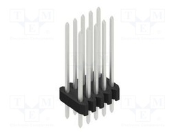 Connector: pin strips; pin header; male; PIN: 10; 1.27mm; THT; 2x5