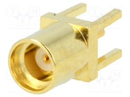 Socket; MMCX; female; straight; THT; gold-plated