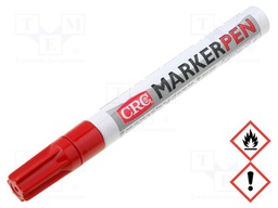 Marker: paint marker; red; MARKER PEN; Tip: round; 3mm