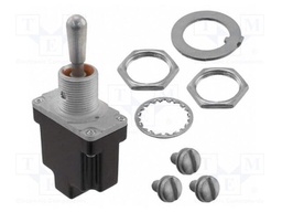 Switch: toggle; Pos: 2; SPDT; ON-ON; 6A/230VAC; 20A/28VDC; -65÷71°C