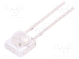 IR transmitter; 890nm; transparent; 20mW; 22°; THT; 100mA