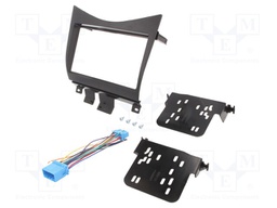 Radio mounting frame; Honda; 2 DIN; black