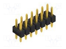 Connector: pin strips; pin header; male; PIN: 14; 2.54mm; THT; 2x7