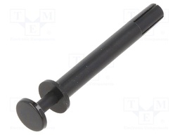 Rivet; Ømount.hole: 4mm; black; Mat: nylon 66; UL94V-2