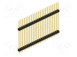 Connector: pin strips; pin header; male; PIN: 23; 2.54mm; THT; 1x23