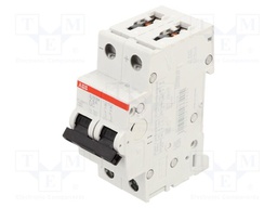 Circuit breaker; 400VAC; 400VDC; Inom: 6A; Poles: 2; Charact: Z; 10kA