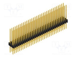 Connector: pin strips; pin header; male; PIN: 66; 1.27mm; THT; 2x33