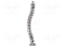 Wiring duct; flexible; silver; W: 75mm; L: 720mm