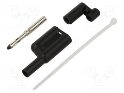 Plug; 4mm banana; 20A; 1kV; red; insulated; Max.wire diam: 1mm