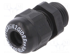 Cable gland; with thread PG; PG9; IP68; Mat: polyamide; black