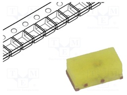 LED; SMD; 0603; white cold; 140÷280mcd; 5500(typ)K; 160°; 10mA