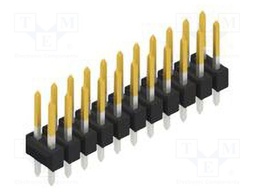 Connector: pin strips; pin header; male; PIN: 22; 2.54mm; THT; 2x11